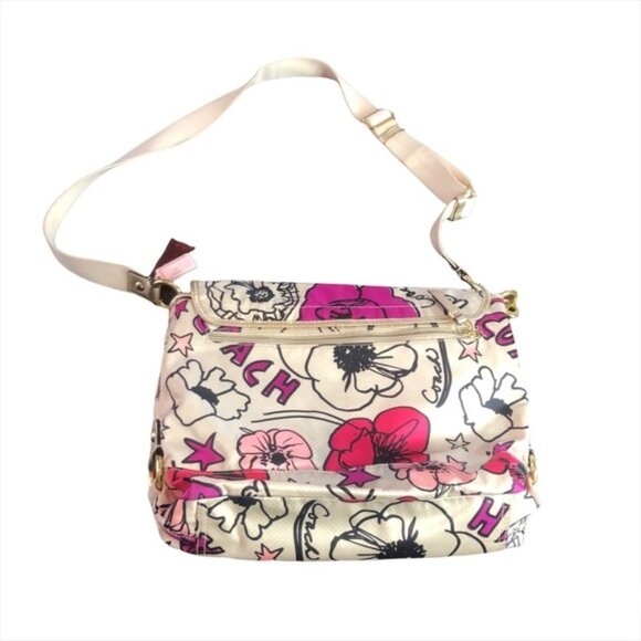 Coach Kyra Poppy Daisy Floral Messenger Bag - Picture 4 of 16